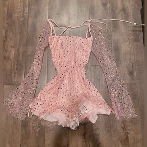 Lucy in the Sky Pink Sequin Mini Dress